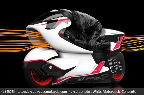 La WMC250EV innove par son carénage aérodynamique La WMC250EV innove par son carénage aérodynamique