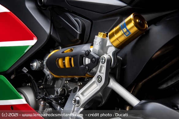 L'amortisseur Öhlins TTX36 de la Ducati Panigale V2 Bayliss
