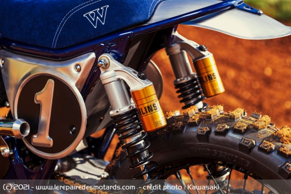 Öhlins a réalisé des amortisseurs sur-mesure pour ce projet Öhlins a réalisé des amortisseurs sur-mesure pour ce projet