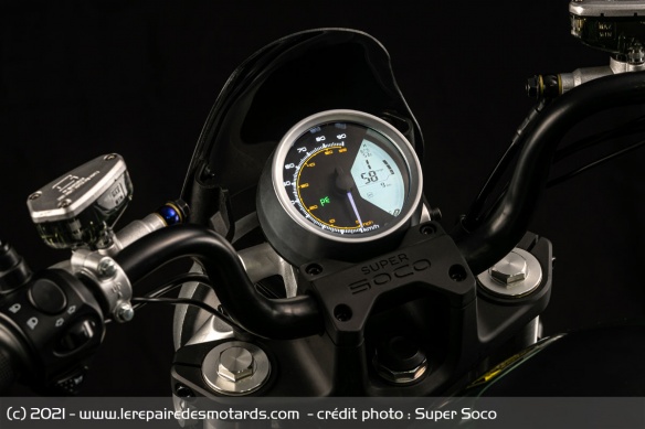 Instrumentation de la Super Soco TC Wanderer Instrumentation de la Super Soco TC Wanderer