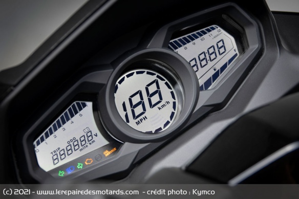 Le compteur du Kymco Dink-X 125 Le compteur du Kymco Dink-X 125