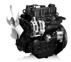 Le moteur 3 cylindres en ligne Doosan de 1000 cm3 - Crédit photo : Doosan