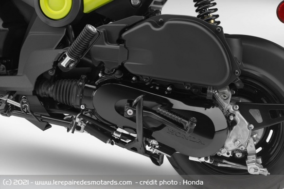 Le petit monocylindre de 109 cm3 est à l'origine un moteur de scooter Le petit monocylindre de 109 cm3 est à l'origine un moteur de scooter