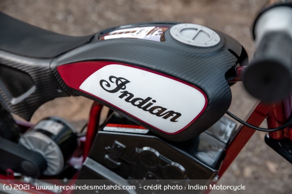 L'eFTR Mini s'inspire du style de la FTR750 de Flat Track L'eFTR Mini s'inspire du style de la FTR750 de Flat Track