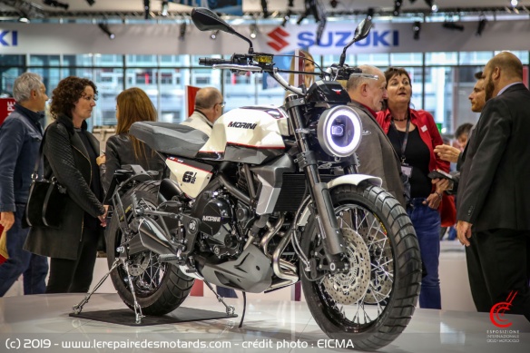 La Moto Morini 6 1/2 lors de l'EICMA 2019