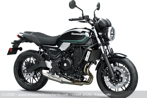 Néo-rétro Kawasaki Z650 RS Noir Metallic Spark