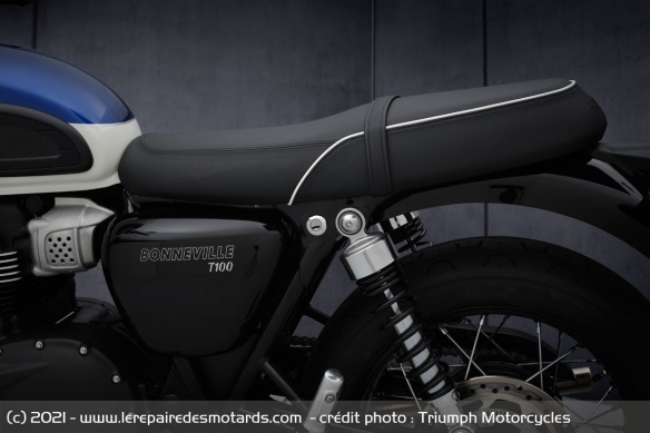 La selle de la Triumph Bonneville T100