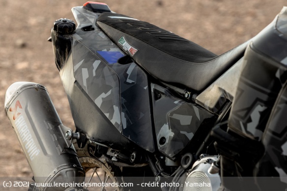 La longue selle du prototype Raid