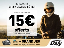 Promos sur les casques motos