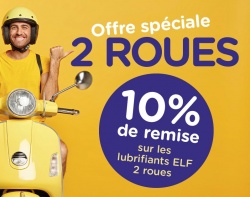 Promo Total ELF remise lubrifiants moto scooter