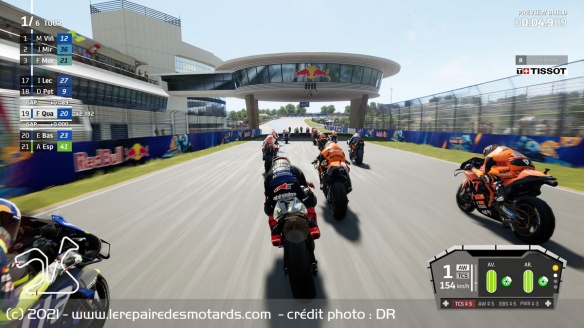 Le gameplay reste finalement assez similaire à celui de MotoGP 20
