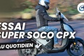 Essai scooter électrique Super Soco CPx