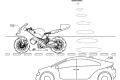 Une moto lectrique  drone intgr