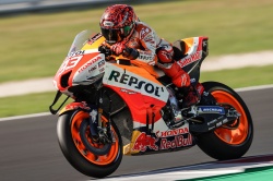 MotoGP : Marquez au départ du GP d'Aragon - Crédit photo : Honda Racing Corporation
