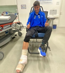 Fractures de la cheville pour Mir - Crédit photo : Team Suzuki Ecstar
