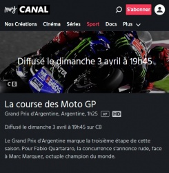 Voir les Grands Prix moto gratuitement à la télé