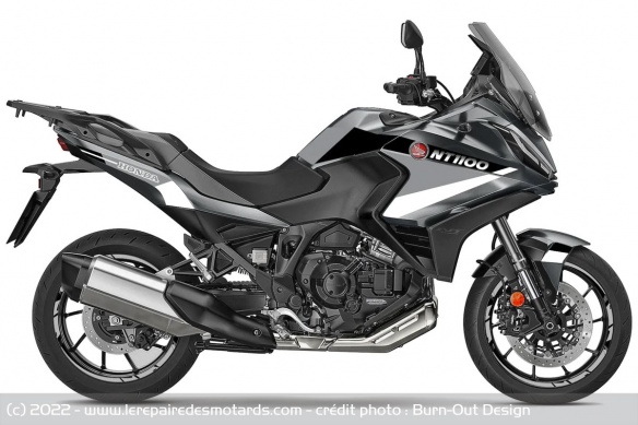 La Honda NT1100 avec le kit Line La Honda NT1100 avec le kit Line
