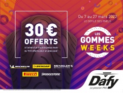 Promo : 30 euros offerts sur les pneus moto