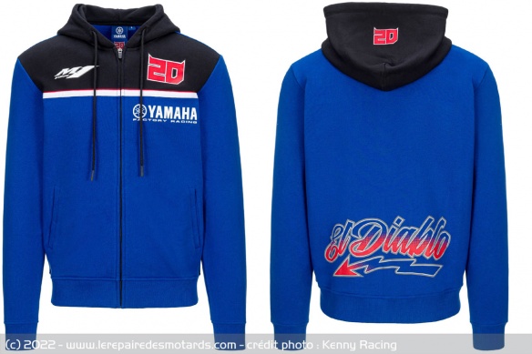 Hoodie Yamaha Factory Fabio Quartararo Hoodie Yamaha Factory Fabio Quartararo