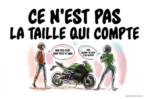 Ce n'est pas la taille qui compte à moto