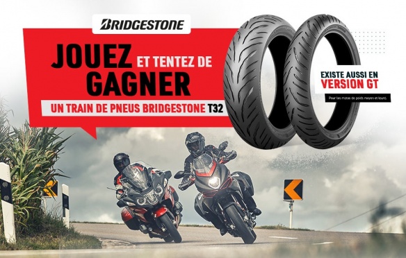 Jeu : un train de pneus motos Bridgestone à gagner