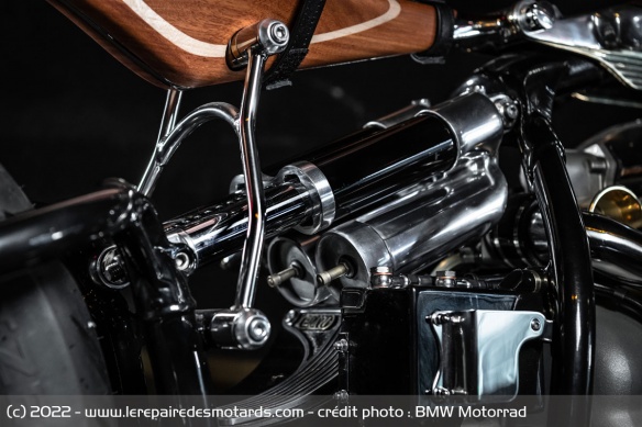 L'amortisseur arrière de la BMW R18 Magnifica