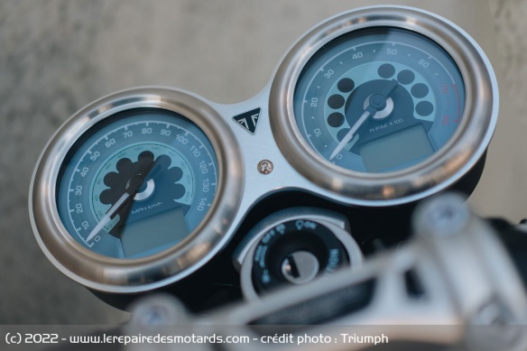 Compteur de la Triumph Speed Twin Breitling Limited Edition
