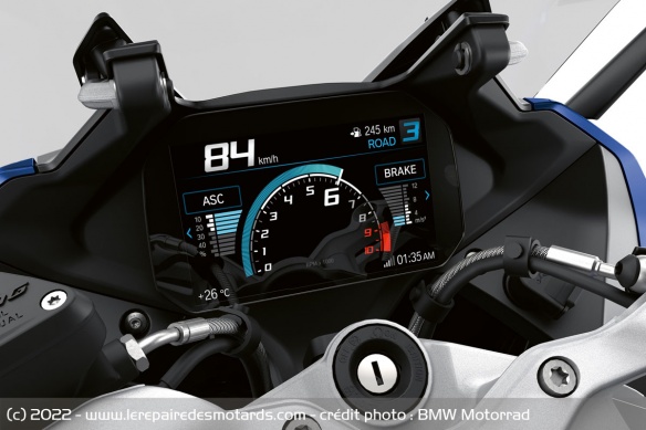 Le compteur TFT de la R 1250 RS 2023 Le compteur TFT de la R 1250 RS 2023