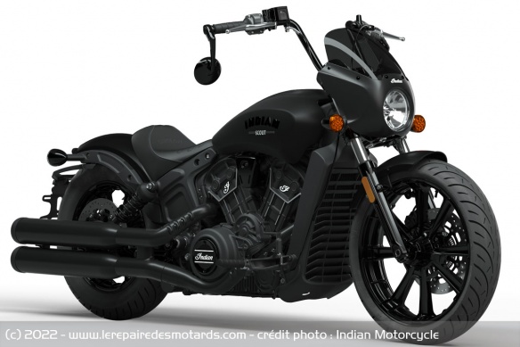 Custom Indian Scout Rogue Black Smoke Midnight
