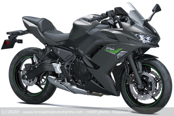 Kawasaki Ninja 650 Gris Metallic Matte Graphenesteel / Noir Ebony