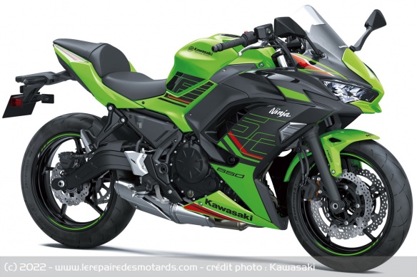 Kawasaki Ninja 650 Vert Lime Green / Noir Ebony