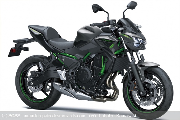 Kawasaki Z 650 Gris Metallic Matte Graphenesteel /Noir Ebony