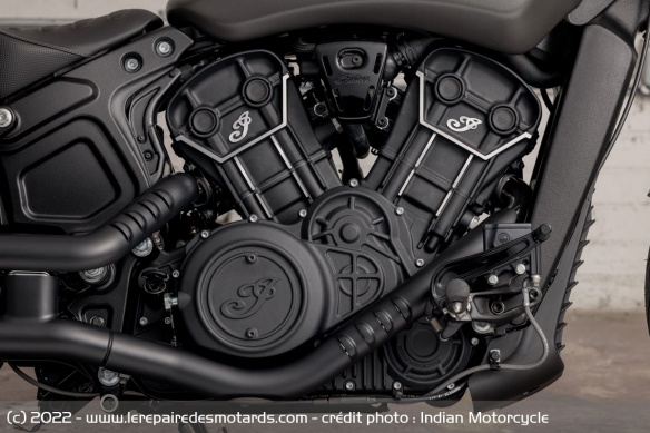 Le V-Twin de 1.133 cm3 reste identique à ce que l'on connait Le V-Twin de 1.133 cm3 reste identique à ce que l'on connait