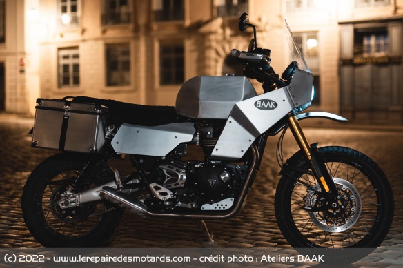 La Triumph Scrambler 1200 transformée en trail La Triumph Scrambler 1200 transformée en trail