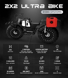Moto électrique Robo Systems 2x2 Ultra Bike