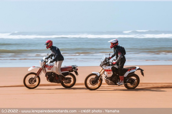 La Yamaha Ténéré historique et la 700 Rally Edition