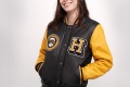 Blouson cuir femme Helstons University