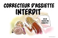Interdit toucher à assiette