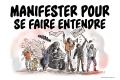 Manifester à moto entendre
