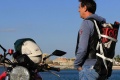 Un sac porter blouson moto