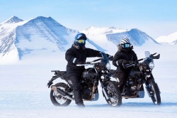 A moto jusqu'au pôle Sud