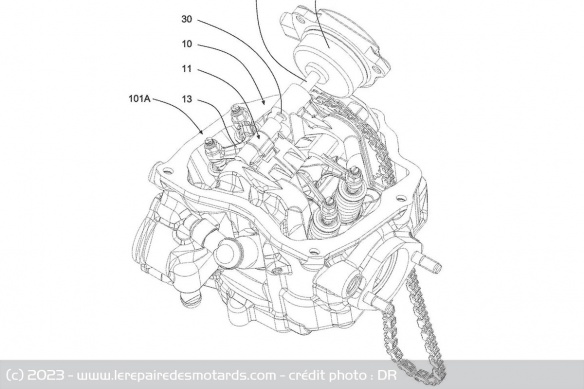 Le brevet du système VVT Piaggio Le brevet du système VVT Piaggio