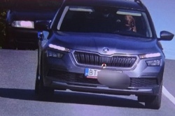 Un chien flashé en excès de vitesse - Crédit : Polícia Slovenskej republiky/Facebook