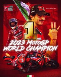 Bagnaia sacré Champion du Monde MotoGP