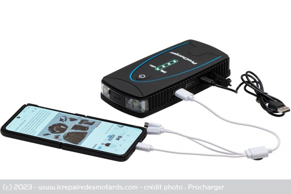 L'appareil sert aussi de powerbank L'appareil sert aussi de powerbank