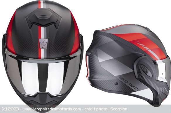 Casque modulable Scorpion EXO-Tech EVO Carbon Casque modulable Scorpion EXO-Tech EVO Carbon