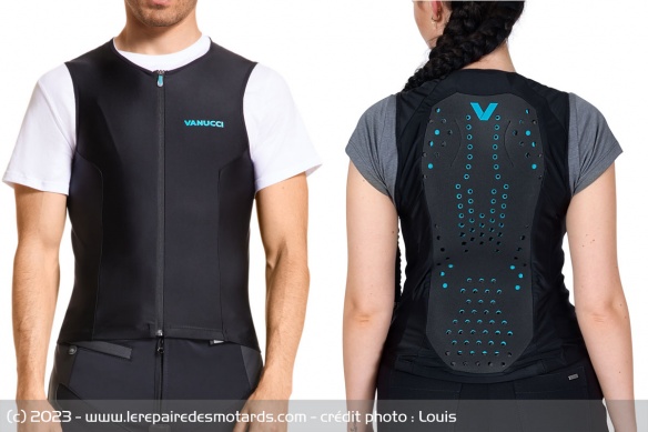 La dorsale VXP-2 se décline en versions homme et femme La dorsale VXP-2 se décline en versions homme et femme