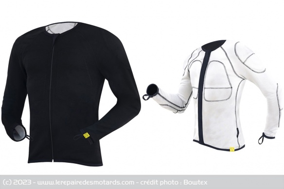 Extérieur et intérieur de la veste Bowtex Elite