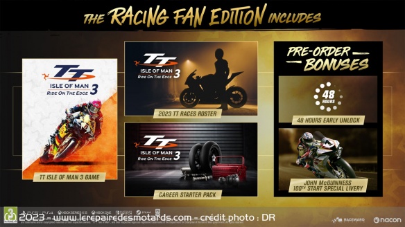 Une Racing Fan Edition est également au programme pour 10 euros de plus
