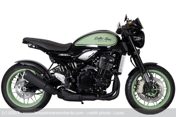 La Kawasaki Z900 RS customisée aux couleurs de Detlev Louis La Kawasaki Z900 RS customisée aux couleurs de Detlev Louis